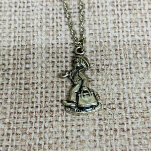 Sterling Silver Hummel Club Vintage Necklace